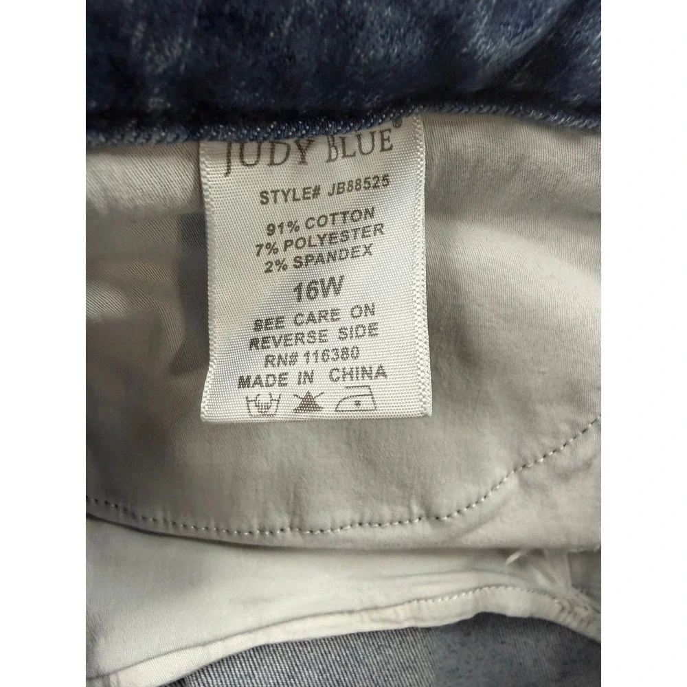 Judy Blue Skinny Jeans Womens Blue High‎ Rise Stretch 33x27